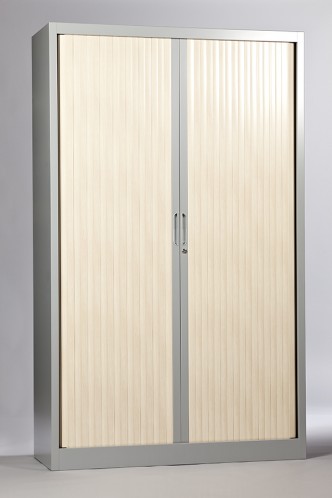 Armoire mi-haute à rideaux PVC H105cm ALISIER